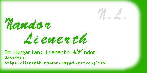 nandor lienerth business card